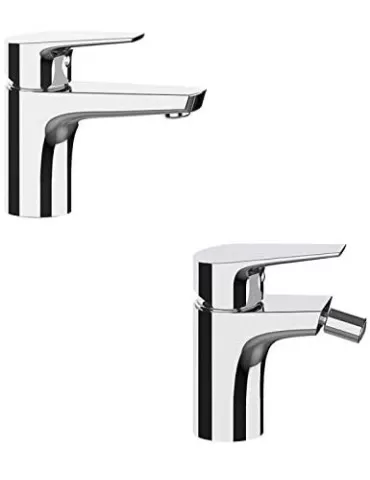 Frattini Set Rubinetteria Lavabo e Bidet Cromo Mod. Briotre
