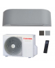 Climatizzatore Condizionatore Monosplit Hybrid Toshiba Haori Light/Dark Gray 13000 Btu Inverter R-32 Wi-Fi A+++/A+++