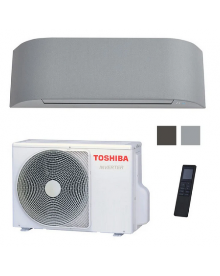 Climatizzatore Condizionatore Toshiba Haori Light/Dark Gray 13000 Btu Monosplit Hybrid Inverter R-32 Wi-Fi A+++/A+++