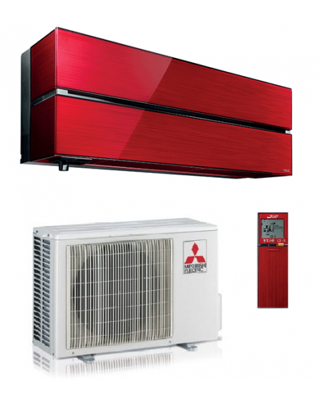 Climatizzatore Condizionatore Monosplit Mitsubishi Electric Kirigamine Style Ruby Red 12000 Btu Inverter R-32 Wi-Fi A+++/A+++