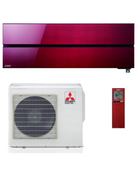 Climatizzatore Condizionatore Monosplit Mitsubishi Electric Kirigamine Style Ruby Red 18000 Btu Inverter R-32 Wi-Fi A+++/A++