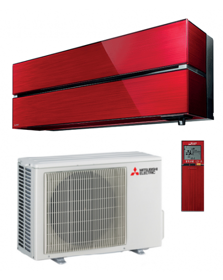 Climatizzatore Condizionatore Mitsubishi Electric Kirigamine Style Ruby Red 9000 Btu Monosplit Inverter R-32 Wi-Fi A+++/A+++