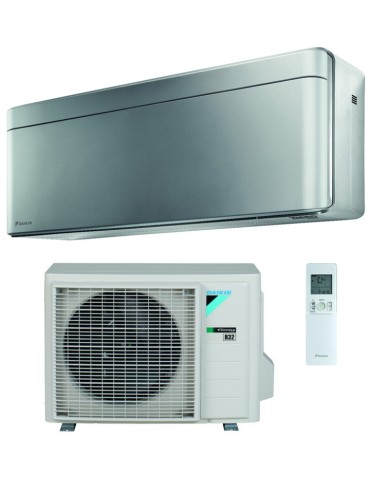 Climatizzatore Condizionatore Daikin Stylish Silver 9000 Btu Monosplit Inverter R-32 Wi-Fi A+++/A+++