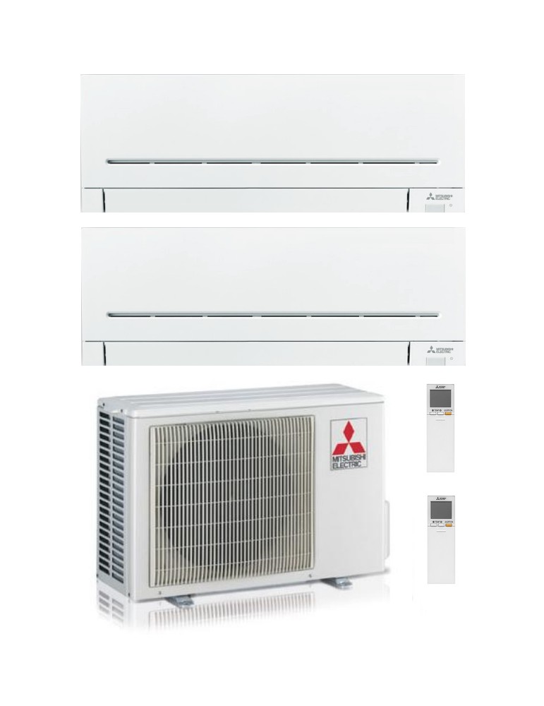 Climatizzatore Condizionatore Mitsubishi Electric MSZ-APVGK Linea Plus Dual Split 9000+12000 btu R-32 U.E. 5.3 Kw WiFi A+++A++
