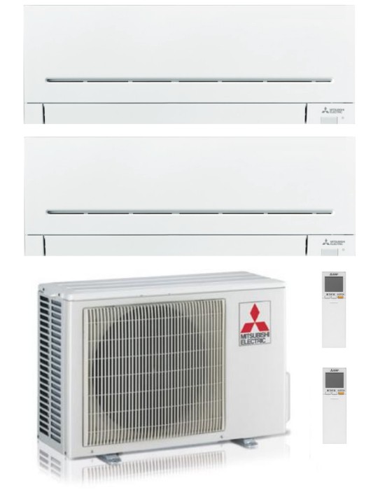 Climatizzatore Condizionatore Mitsubishi Electric MSZ-APVGK Linea Plus Dual Split 9000+12000 btu R-32 U.E. 5.3 Kw WiFi A+++A++