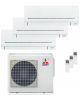 Climatizzatore Condizionatore Mitsubishi Electric MSZ-APVGK Linea Plus Trial Split 9000+9000+9000btu R32 U.E. 5.4Kw WiFi A+++A++
