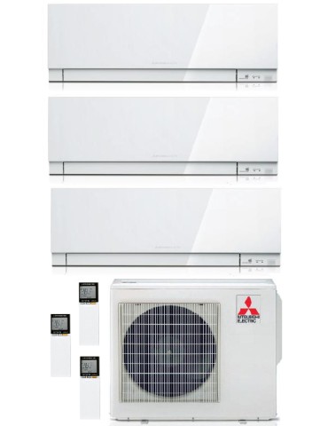 Climatizzatore Condizionatore Mitsubishi Electric Kirigamine Zen White Trial Split 9+12+18 U.E. 6.8 Kw R-32 Wi-Fi A++ A+