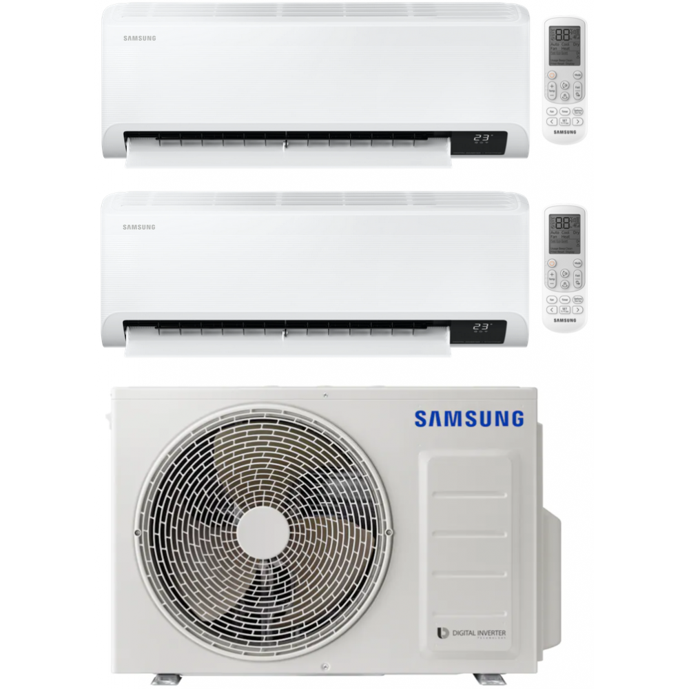 Climatizzatore Condizionatore Samsung Cebu Dual Split 9000+9000 btu R-32  U.E. 4.0 Kw Wi-Fi A++A+ - Hydroexpert S.R.L.