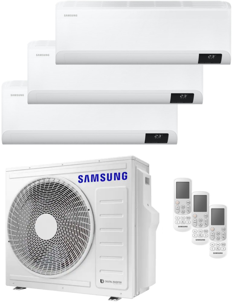 Climatizzatore Condizionatore Samsung Cebu Trial Split 9000+12000+12000 btu R-32 U.E. 6.8 Kw Wi-Fi A++A+