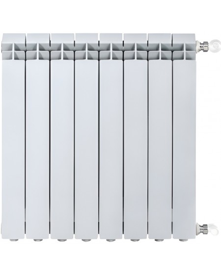 Termosifoni Radiatori da 2 a 9 Elementi in Alluminio Vox 700 Global Bianco RAL9010 + Kit Accessori
