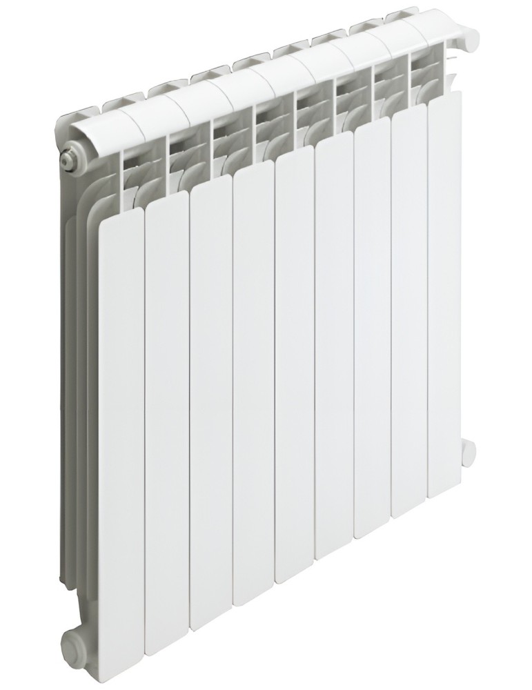 Termosifoni Radiatori da 2 a 9 Elementi in Alluminio Iseo 800 Global Bianco RAL9010 + Kit Accessori