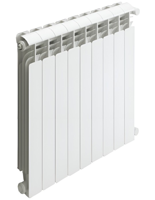 Termosifoni Radiatori da 2 a 9 Elementi in Alluminio Iseo 800 Global Bianco RAL9010 + Kit Accessori