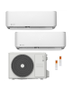 Climatizzatore Condizionatore Clivet Cristallo Dual Split 12000+12000 Btu Inverter R-32 Wi-Fi A++ A+ U.E. 5.3 Kw