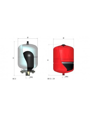 Vaso espansione riscaldamento er 12 ce lt.12 elbi