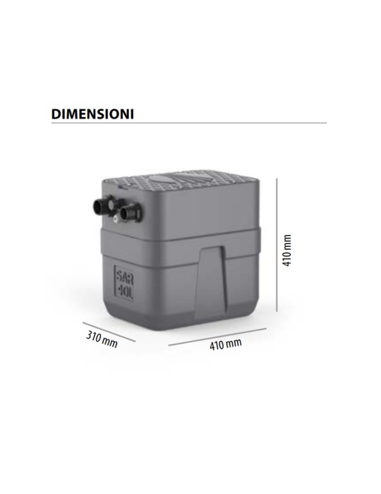 Stazione di sollevamento SAR 40 – TOP 2-VORTEX Pedrollo