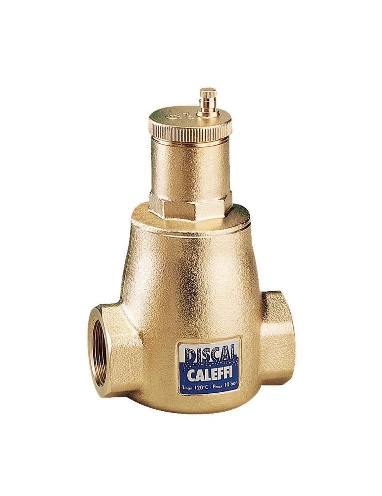 Caleffi DISCAL® disaeratore, attacchi filettati femmina, con scarico 1”