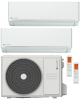 Climatizzatore Condizionatore Clivet EZCool Dual Split 12000+12000 Btu Inverter R-32 Wi-Fi Optional A++ A+ U.E. 5.3 Kw