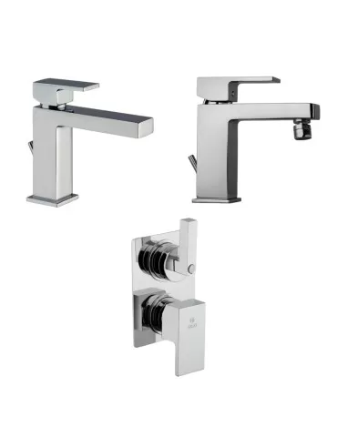 Argo Set Rubinetteria Bagno Monocomando con Doccia Cromo Serie MRC
