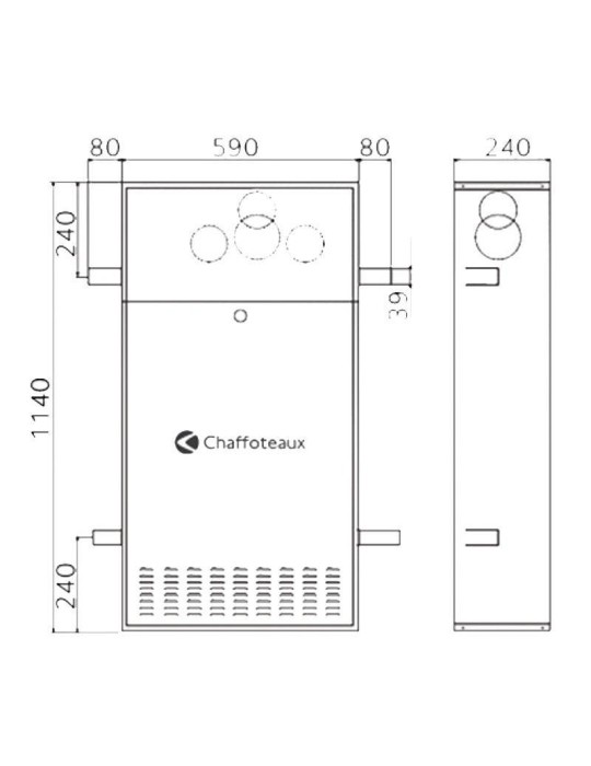 Unità da Incasso Chaffoteaux per Caldaie a Condensazione