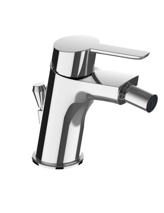 Frattini Monocomando Rubinetto Per Bidet Bagno Con Scarico 1”1/4 Caleo Cromato