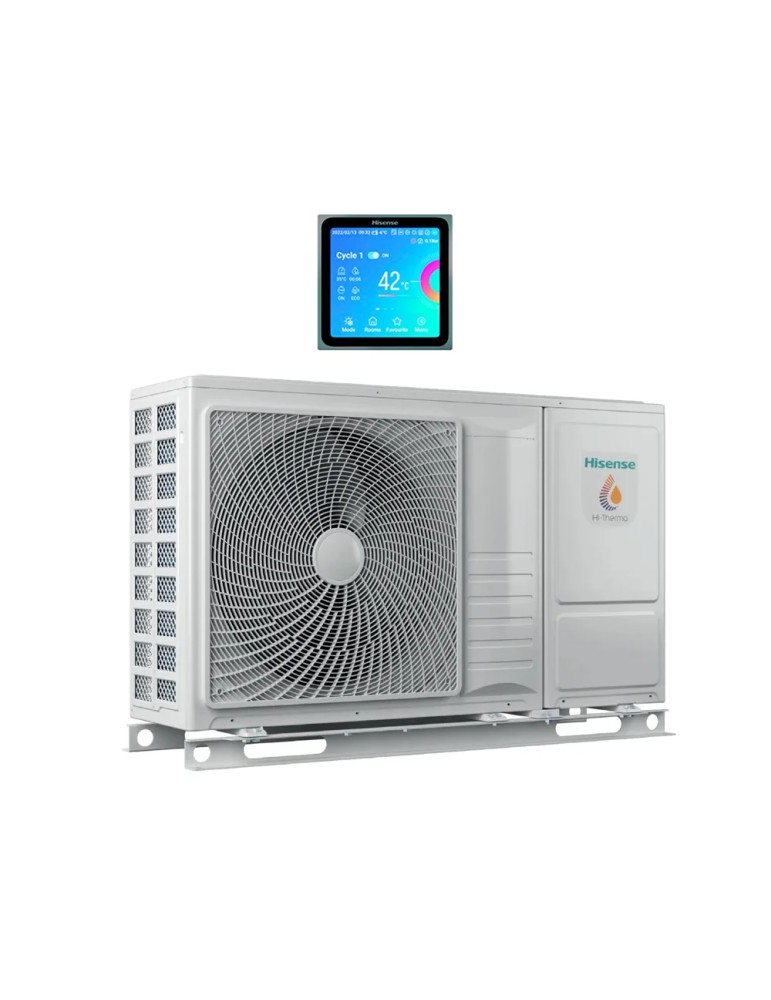Pompa Di Calore Hisense HI-THERMA R-32 CHILLER 8.0 KW Monofase Inverter Con Modulo Idronico A+++