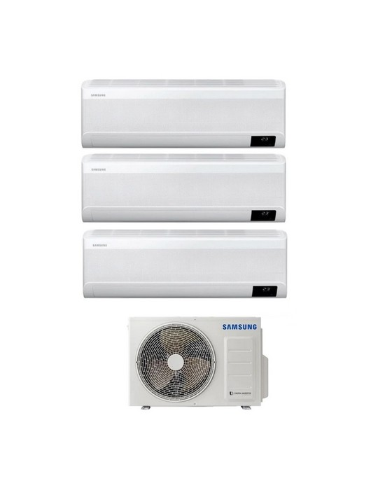 Climatizzatore Condizionatore Trial Split Inverter Samsung Serie Windfree Elite 7000+7000+7000 btu con AJ052TXJ3KG A+++ Wi-Fi