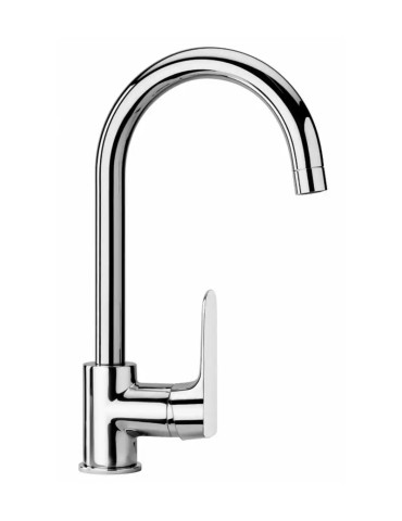 Paini Miscelatore Monocamndo Lavello Cucina Mod. Nove Cromato Canna Alta Art.09CR572