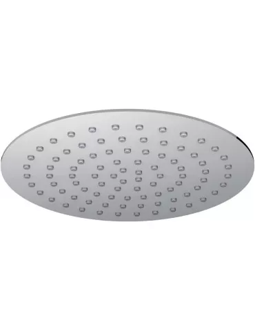 Paini Soffione anticalcare in acciaio inox diametro 200 ultrapiatto, Cromo