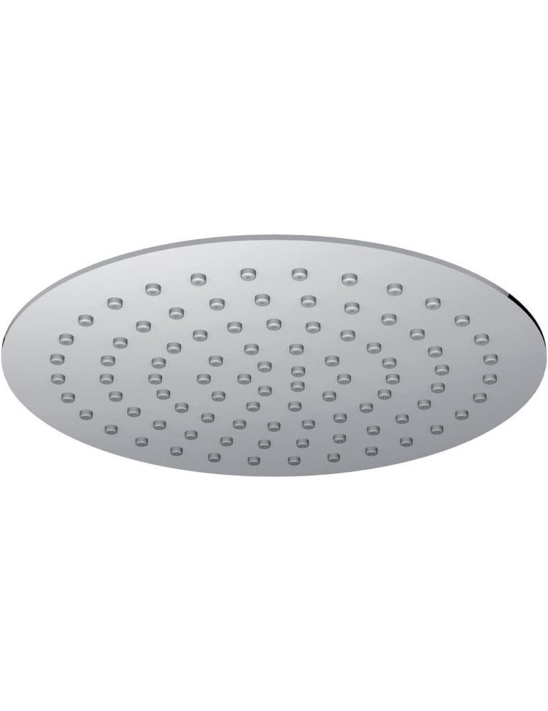 Paini Soffione anticalcare in acciaio inox diametro 200 ultrapiatto, Cromo