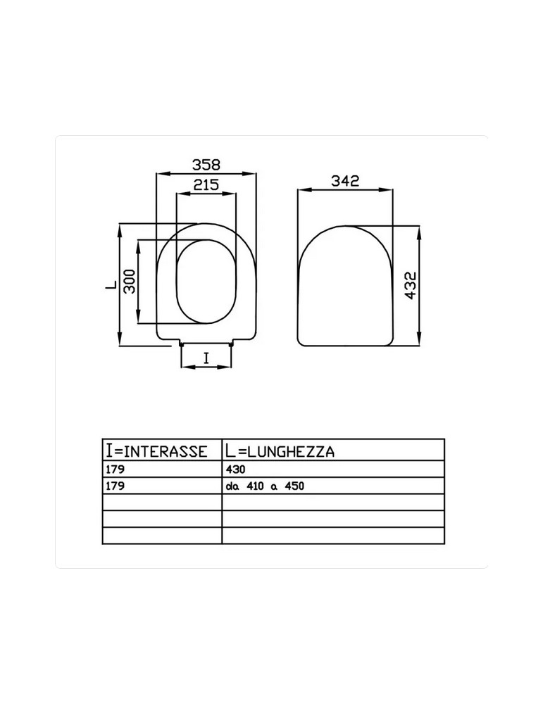 Copriwater Coprivaso Sedile Compatibile Serie Diana Dedicato In Legno Rivestito Bianco Con Cerniere