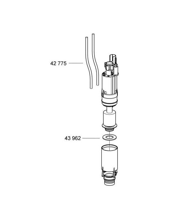 Ricambio Valvola Di Scarico Batteria Cassetta Dual Flush Pneumatica WC Grohe 42253000
