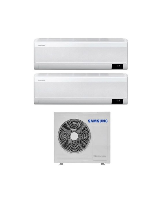 Climatizzatore Condizionatore Samsung Dual Split Inverter serie WINDFREE AVANT 12+18 con AJ068TXJ3KG R-32 Wi-Fi