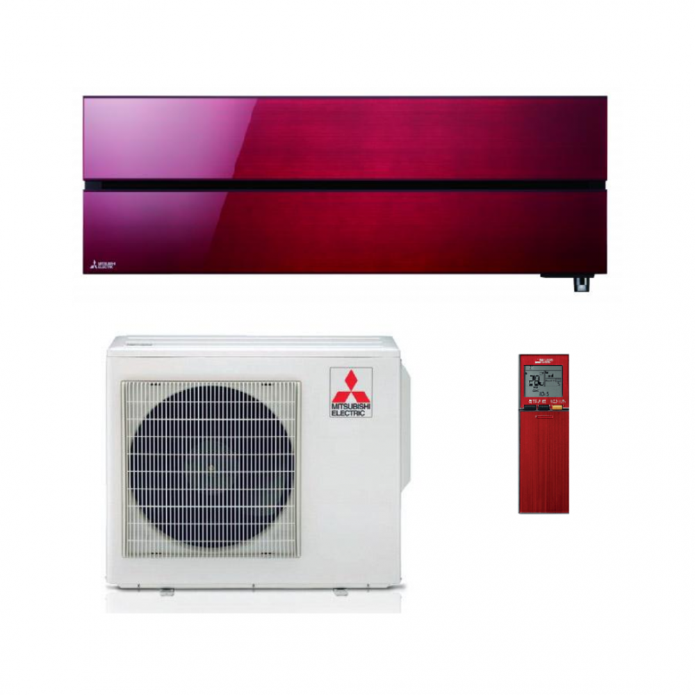 Mitsubishi Climatizzatore Monosplit Kirigamine Style MSZ-LN 12000 btu  MSZ-LN35VG2R Ruby Red Inverter R-32 Wi-Fi Classe A+++ - Hydroexpert S.R.L.
