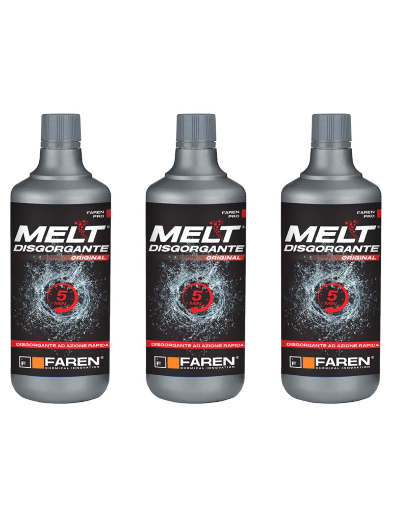 Faren  Discgorgante Acido Melt 750 ML confezione da 3 pezzi