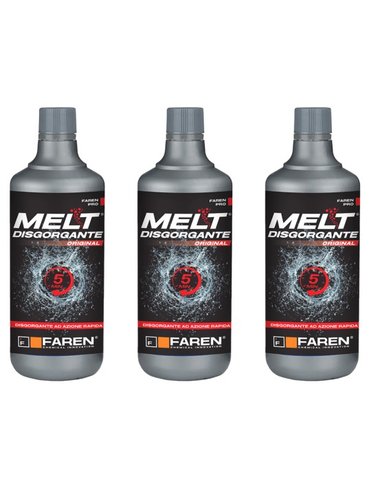 Faren  Discgorgante Acido Melt 750 ML confezione da 3 pezzi