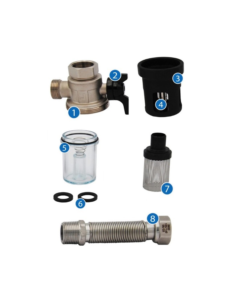 Mini filtro defangatore magnetico DSBLUE.PL Tecnogas per caldaia a condensazione 70044