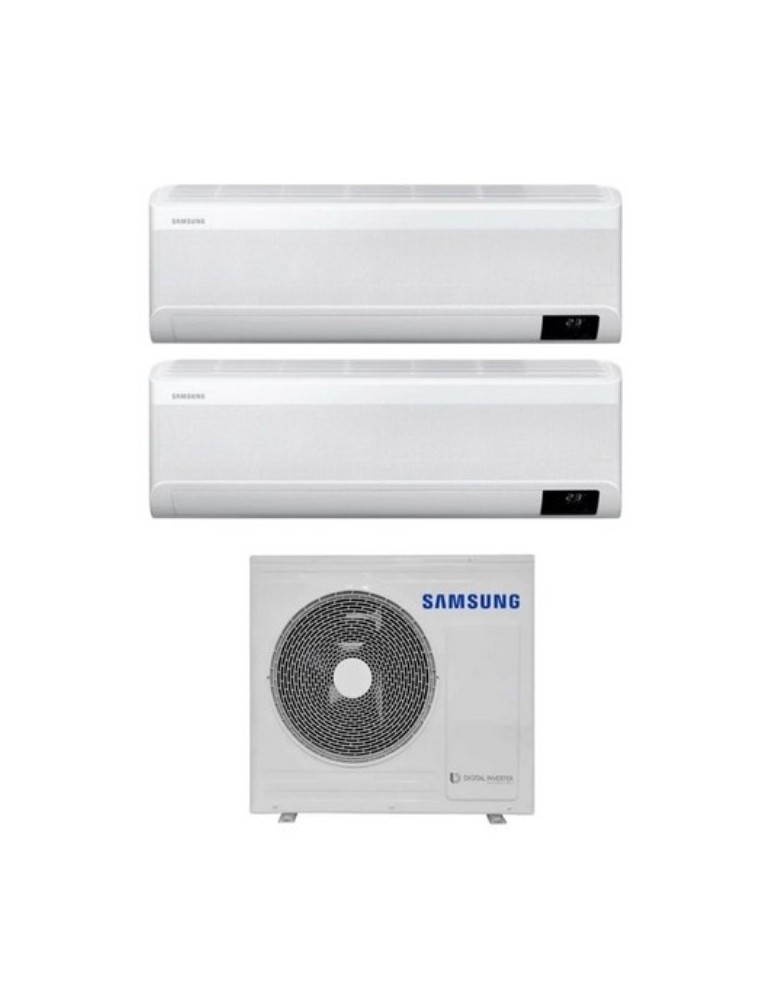 Climatizzatore Condizionatore Samsung Dual Split Inverter serie WINDFREE AVANT 9+12 con AJ050TXJ2KG R-32 Wi-Fi