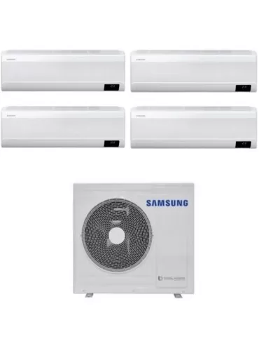 Samsung Climatizzatore Quadri Split Inverter serie WINDFREE AVANT 9+9+9+9  R-32 Wi-Fi A++ con AJ080TXJ4KG 8 Kw
