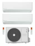 Climatizzatore Clivet EZCool Dual Split 12000+12000 Btu Inverter R-32 Wi-Fi Optional A++ A+ U.E. 5.3 Kw