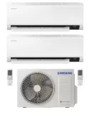 Climatizzatore Condizionatore Samsung Cebu Dual Split 12000+12000 btu R-32 U.E. 5.0 Kw Wi-Fi A++A+