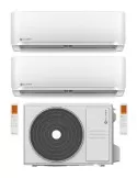 Climatizzatore Clivet Essential 2 Dual Split 12000+12000 Btu Inverter R-32 A++ A+ U.E. 6.2 Kw