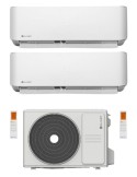 Climatizzatore Clivet Cristallo Dual Split 12000+12000 Btu Inverter R-32 Wi-Fi A++ A+ U.E. 5.3 Kw