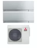 Mitsubishi Climatizzatore Dual Split Kirigamine Zen MSZ-EF Bianco 9+9 con MXZ-2F42VF Inverter R32 WiFi Classe A+++