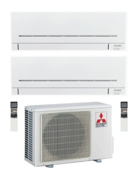 Climatizzatore Condizionatore Mitsubishi Electric MSZ-APVGK Linea Plus Dual Split 9000+12000 btu R-32 U.E. 5.3 Kw WiFi A+++A++
