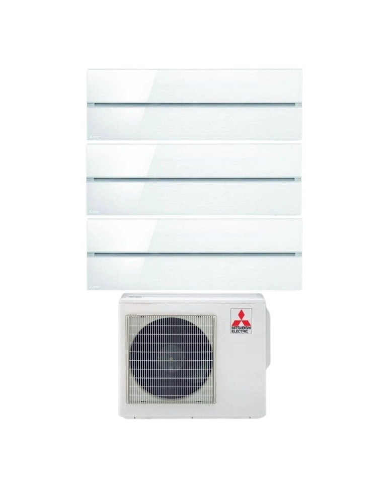 Climatizzatore Mitsubishi Electric Kirigamine Style Pearl White Trial Split 9+12+18 Btu U.E. 6.8Kw R32 WiFi A++A+