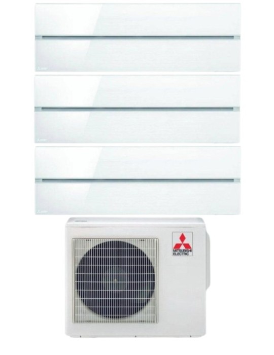Climatizzatore Mitsubishi Electric Kirigamine Style Pearl White Trial Split 9+12+18 Btu U.E. 6.8Kw R32 WiFi A++A+