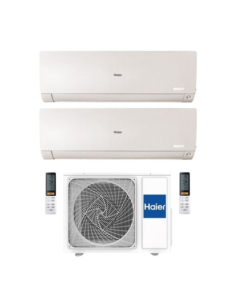 Haier Climatizzatore Dual Split Flexis Plus White 12+12 Con 2U50S2SM1FA-3 Inverter Wi-Fi Classe A++