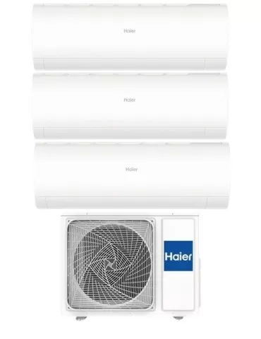 Haier Climatizzatore Trial Split Pearl 9+12+12 con 3U70S2SR5FA Inverter R-32 Wi-Fi Classe A++/A+