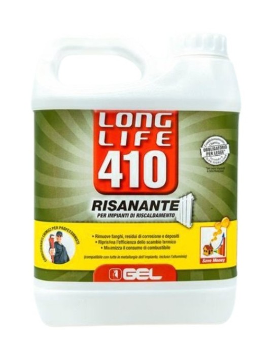 GEL Risanante Impianti Riscaldamento Long Life 410 Lt.1 GEL Risanante Impianti Riscaldamento Long Life 410 Lt.1