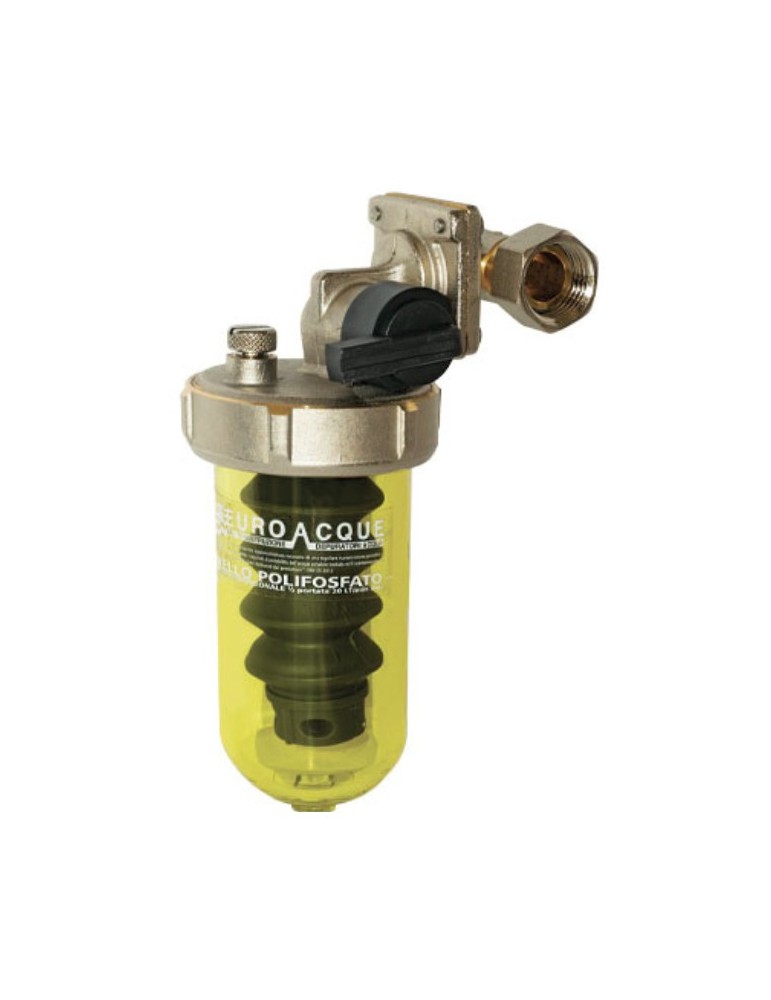 Euroacque Dosatore Polifosfati 1/2" Attacchi Ruotabili Con Bypass